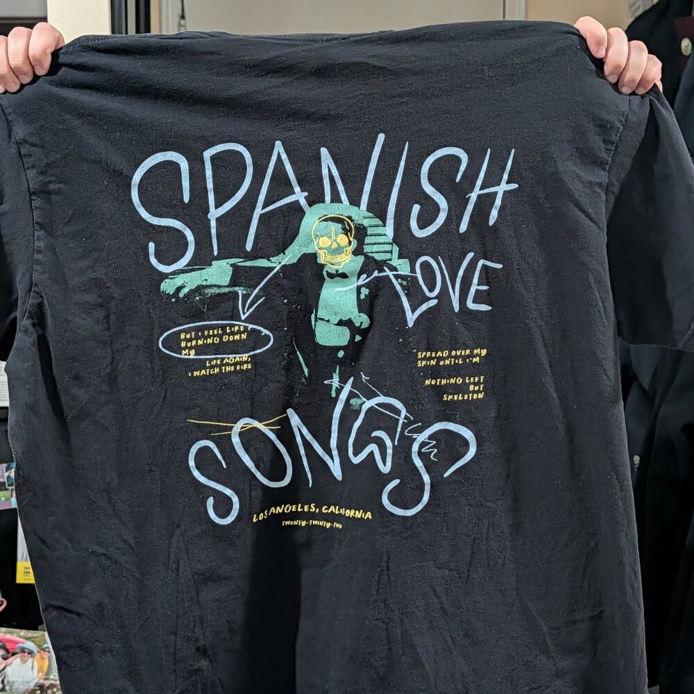 Spanish Love Songs - Pop Punk T-Shirt - Lasso/Gold Skull - Size XXL